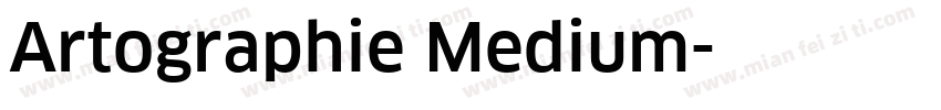 Artographie Medium字体转换